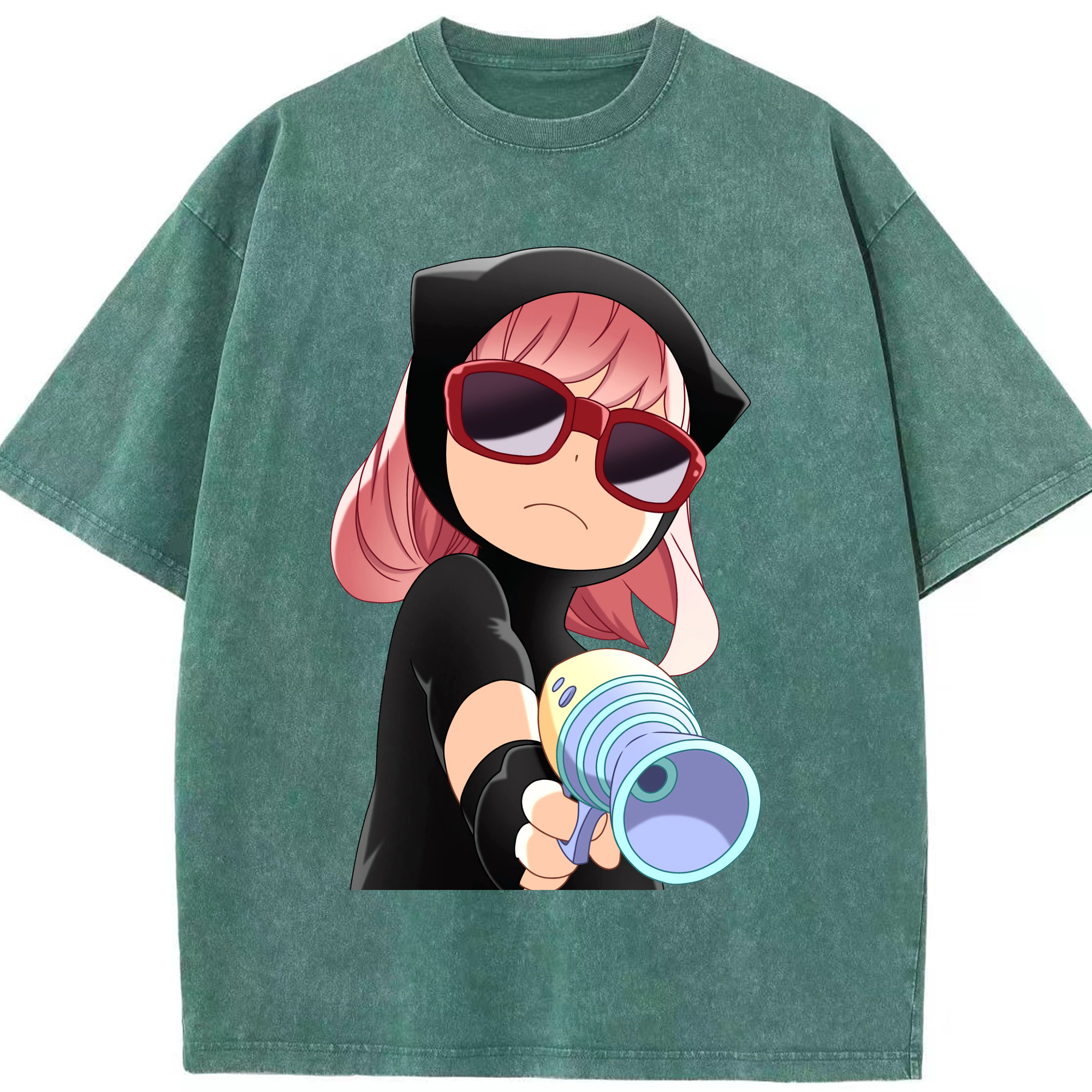 （画像用） SPY×FAMILY间谍家家酒 綿100% ヴィンテージ風 半袖Tシャツ（フロントプリント）